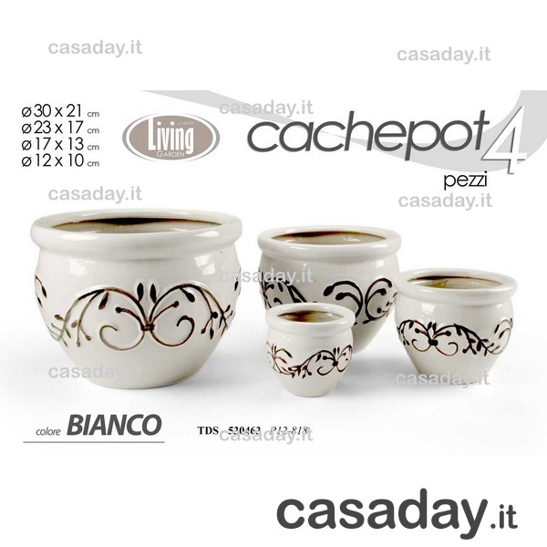 PORTAVASI CERAMICA PZ.3 ASSORTITI 